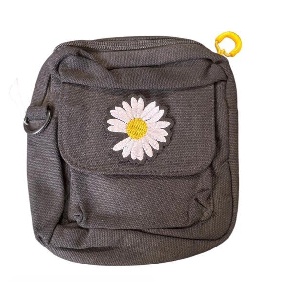 Black Flower Crossbody Bag – Stylish & Feminine Accessory - Picture 1 of 2